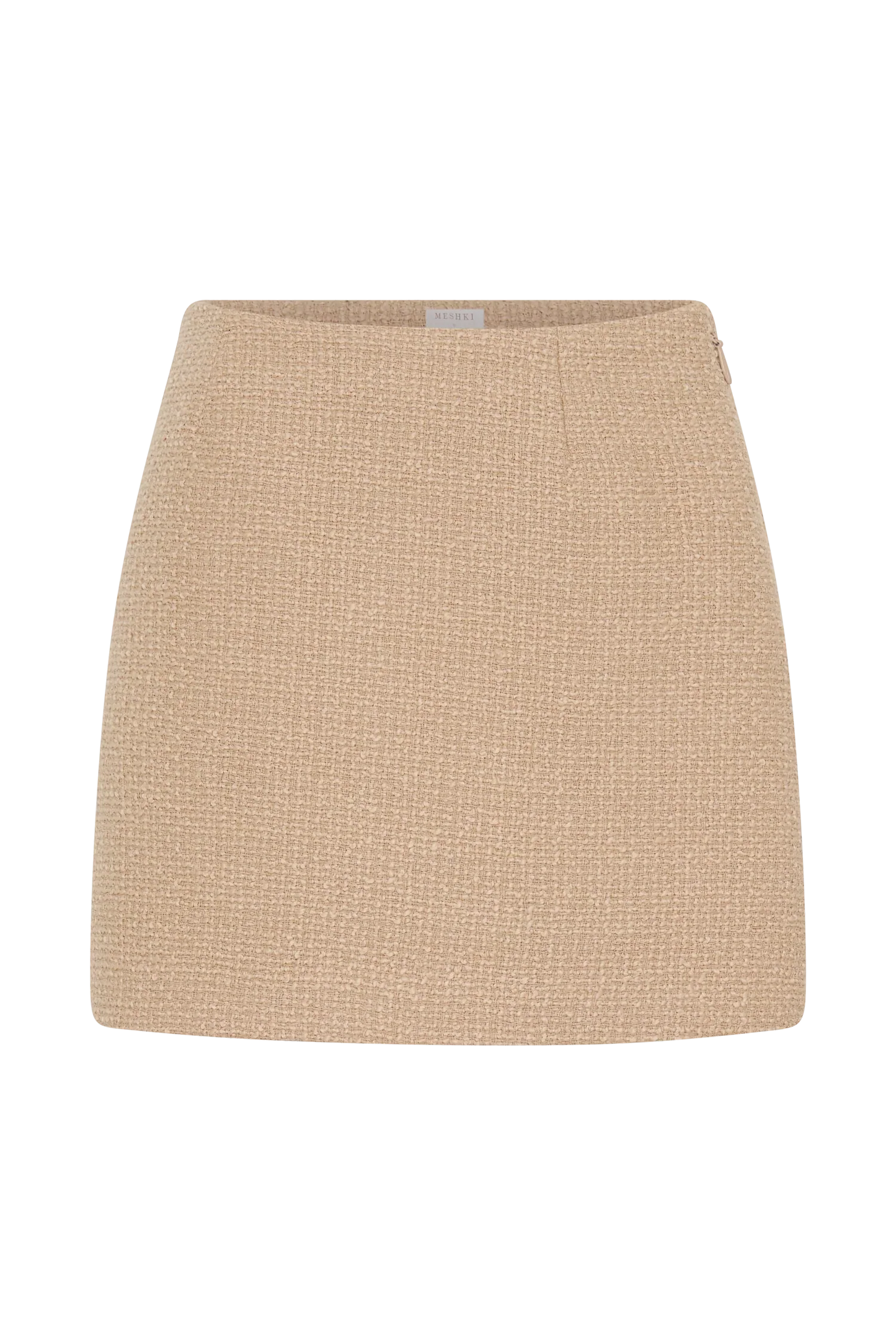 Camilla Boucle Mini Skirt Light Taupe