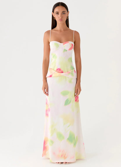 Burning Up Maxi Dress - Floral Romance