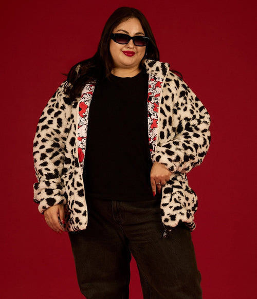 Cakeworthy Disney 101 Dalmatians Print Sherpa Jacket
