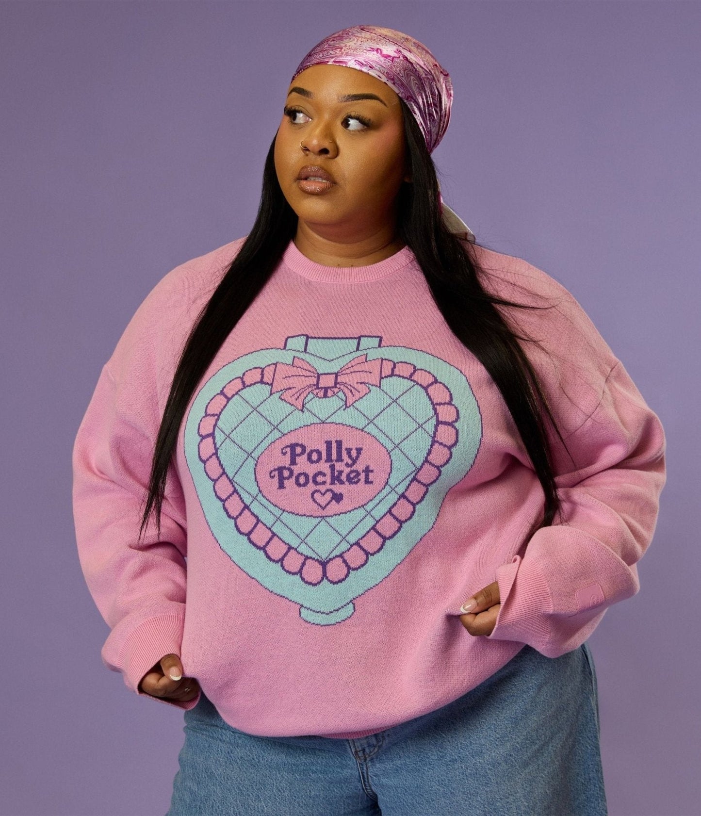 Cakeworthy Pink Polly Pocket Cotton Sweater