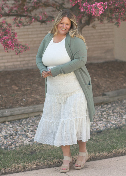 Cally Open Front Cardigan