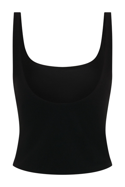 Blanca Stretch Crepe Cami Top Black