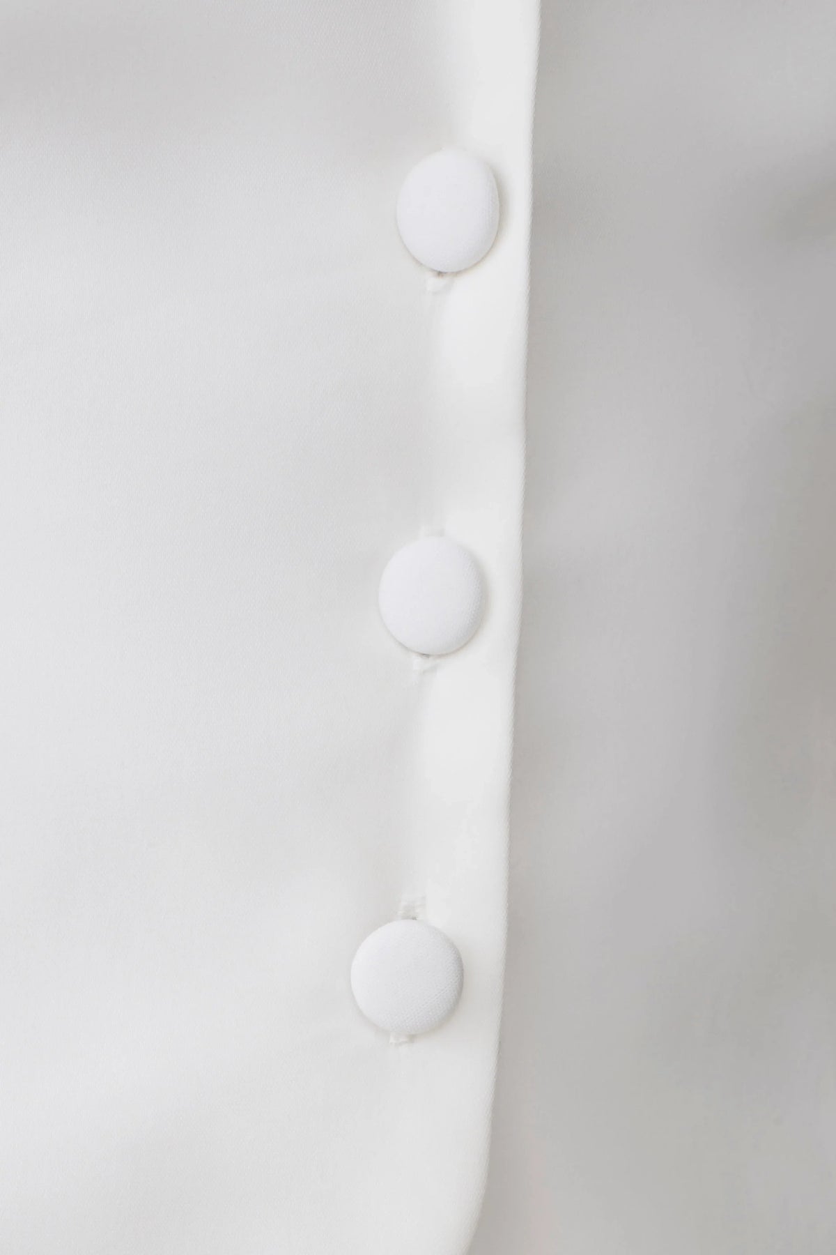 Billie Off Shoulder Sleeveless Button Top White