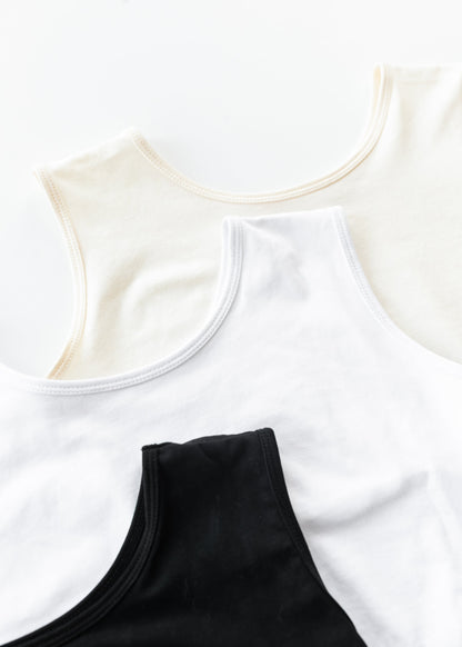 Cotton Black Demi Layering Tank