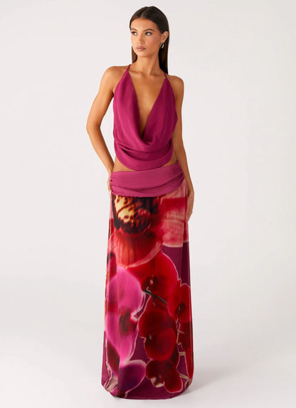Blushing Bloom Maxi Skirt Violette Bloom
