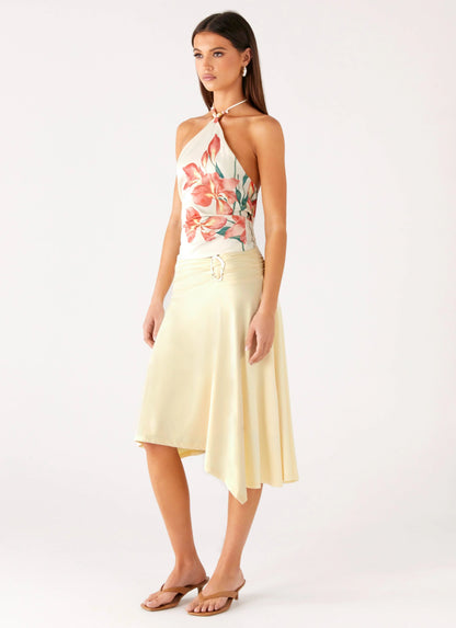 Brisa Midi Skirt Butter