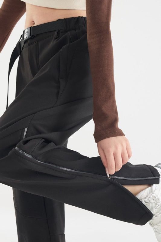 Waterproof Solid Zip Thermal Cargo Pants