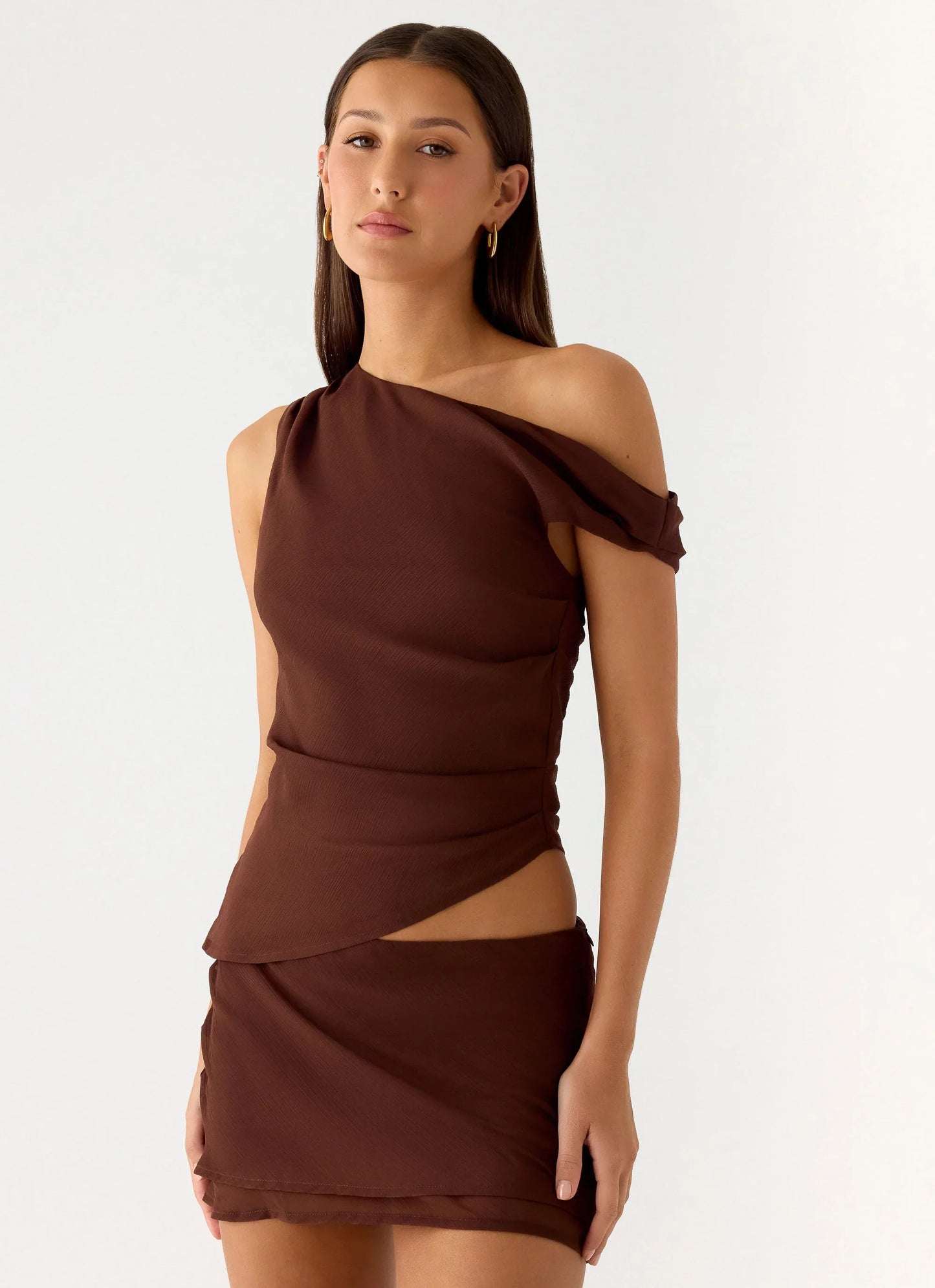 Caleb Mini Skirt Chocolate