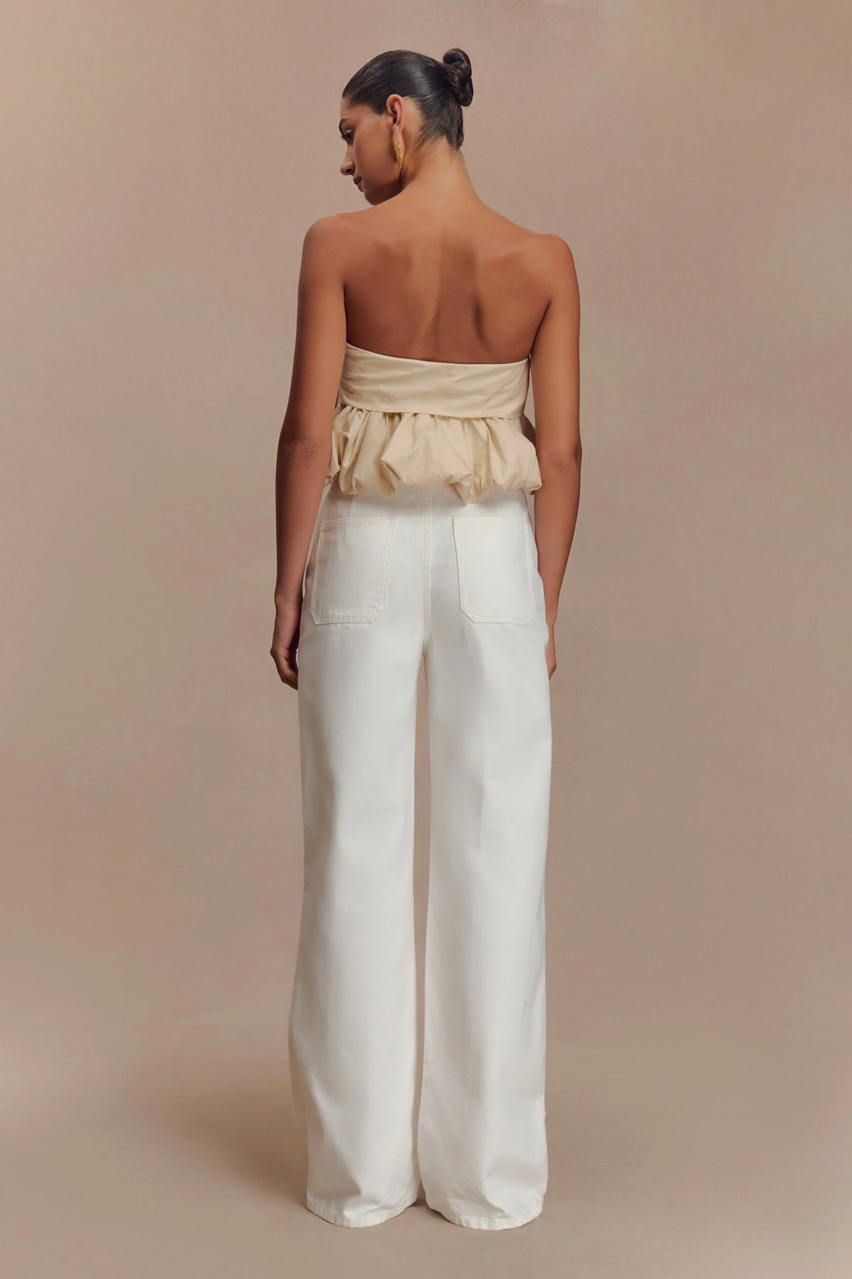 Caitlin Mid Rise Denim Jeans White