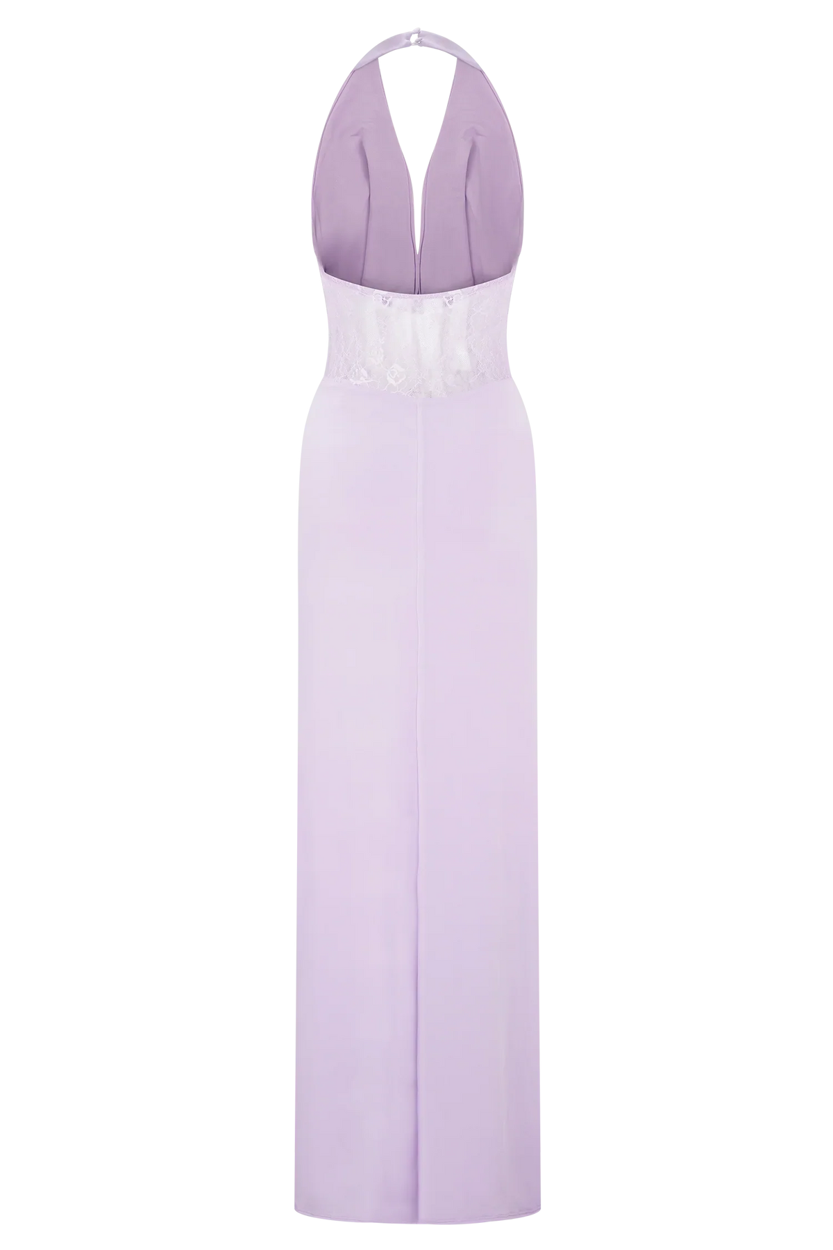 Bonnie Slinky And Lace Maxi Dress Lilac