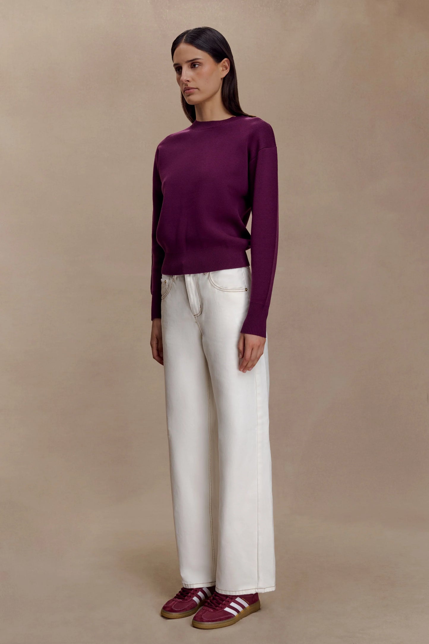 Braxton Cozy Knit Jumper Plum