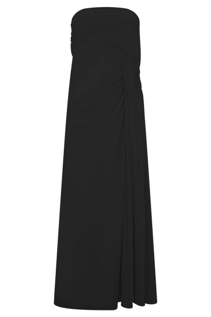 Calandra Slinky Maxi Skirt Black