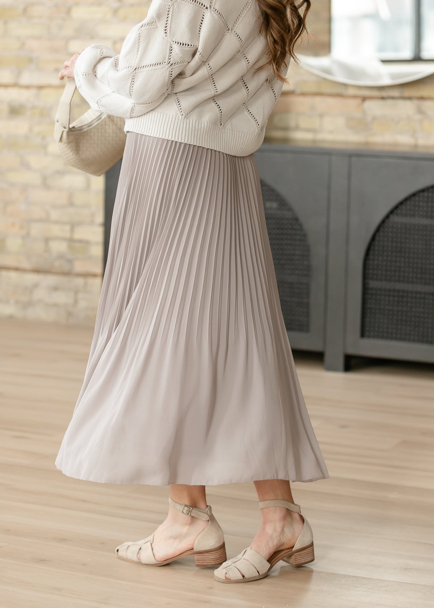Flowy Pleated Maxi Skirt - FINAL SALE