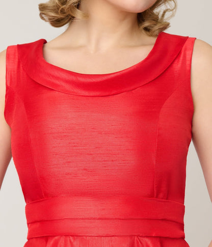 Heart of Haute Red Suzette Swing Dress
