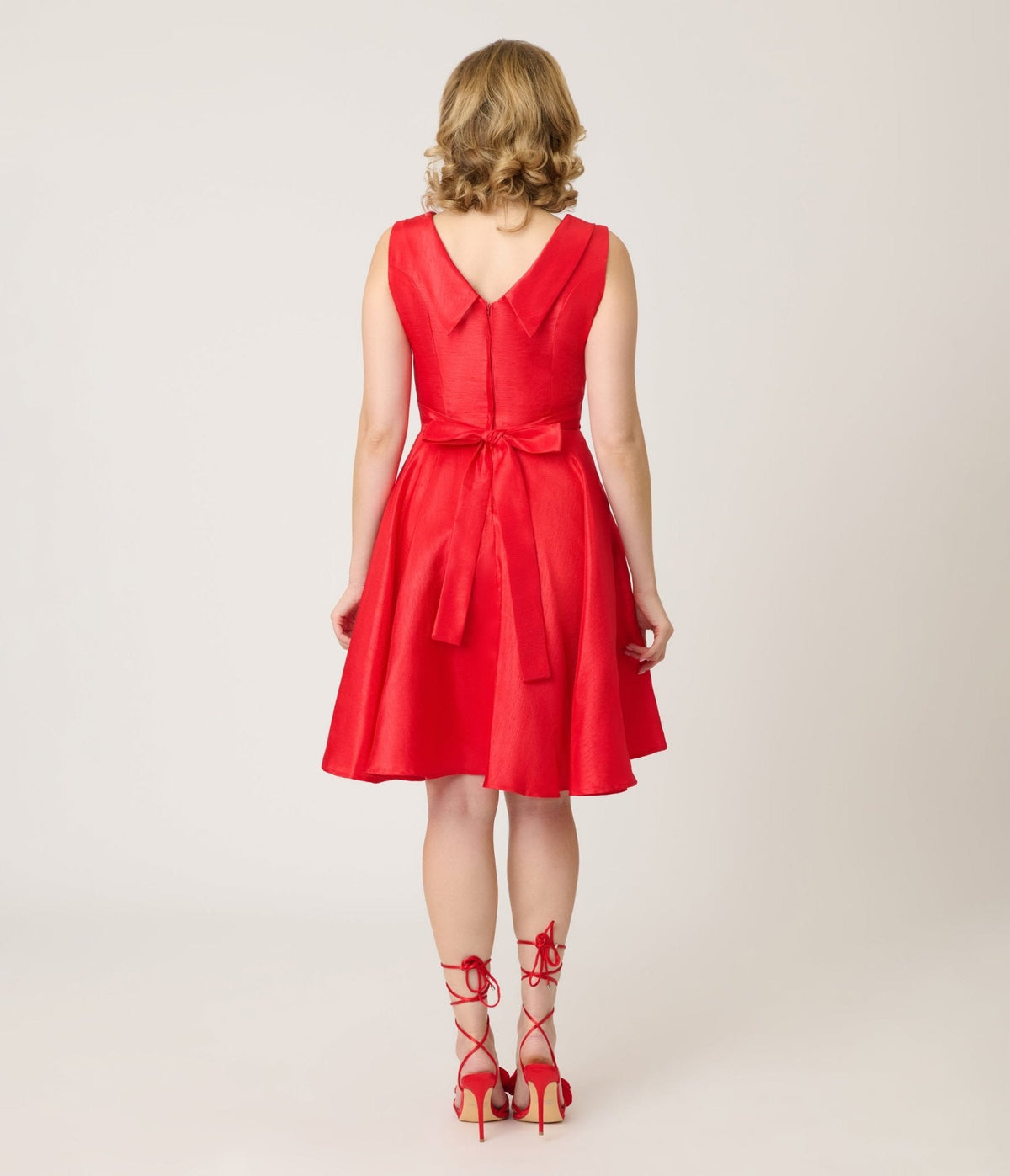 Heart of Haute Red Suzette Swing Dress
