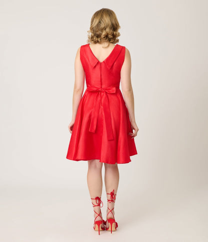 Heart of Haute Red Suzette Swing Dress