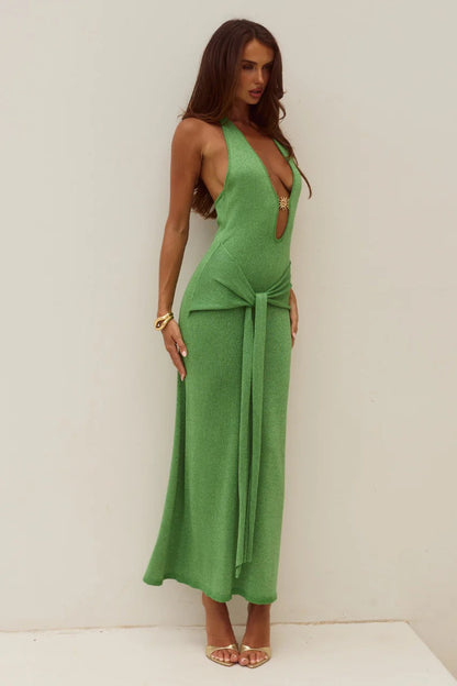 Ayella Maxi Dress - Apple