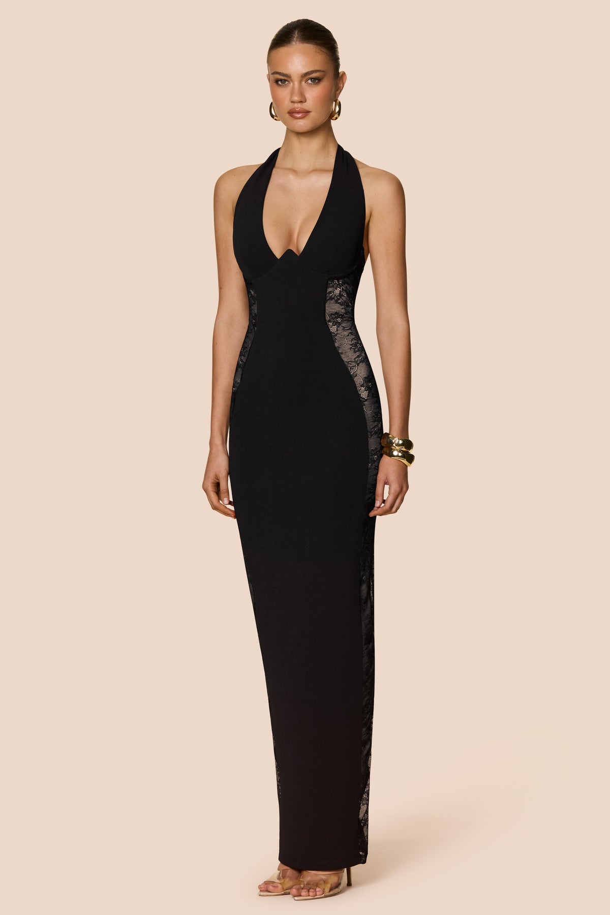 Nookie Boudoir Gown - Black