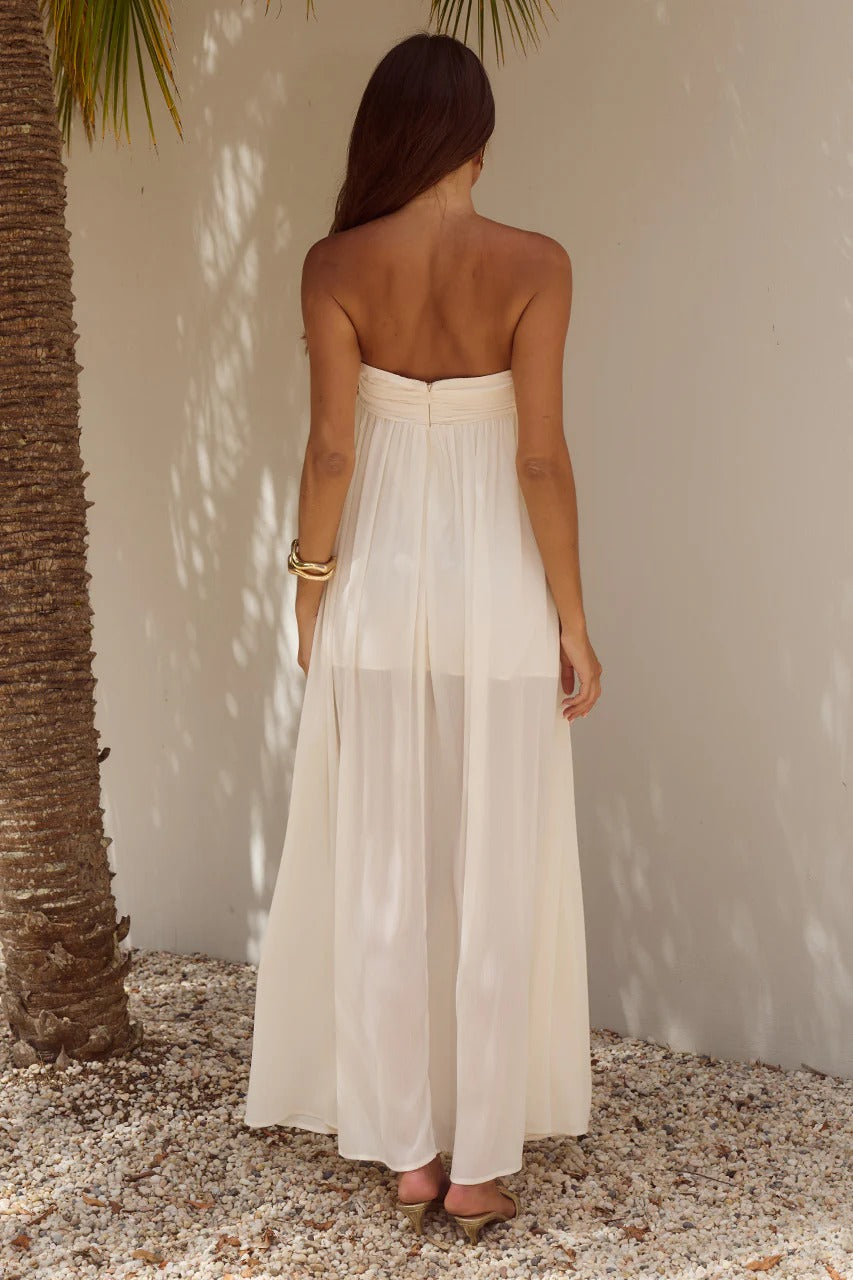 Jaiyah Maxi Dress - Pearl