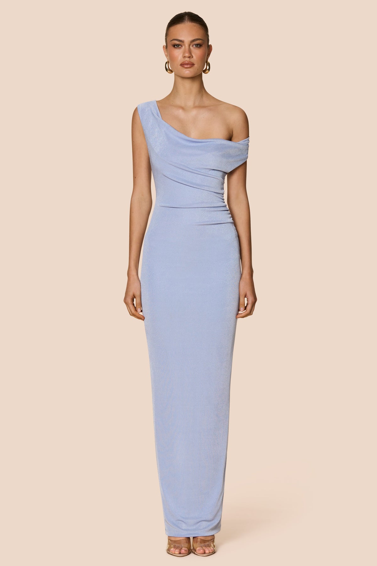 Nookie Crush Drape Maxi Dress - Lavendar