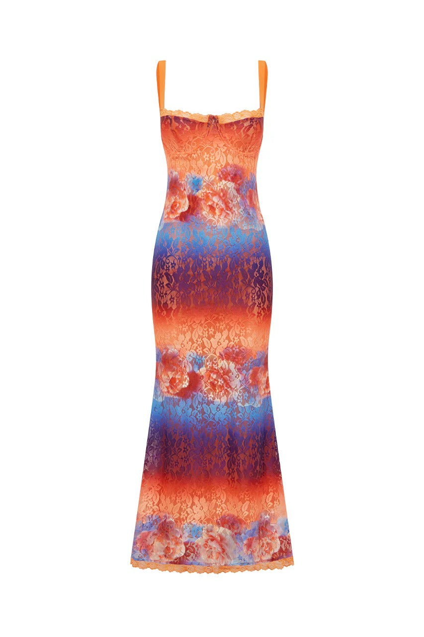 Serina Maxi Dress - Nadia Pink Ombre