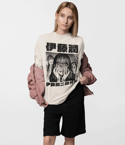 Ivory Horror Anime Unisex Graphic Tee