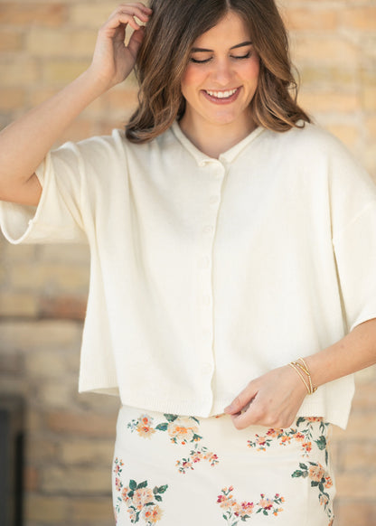 Lightweight Short Sleeve Cardigan