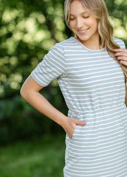 Kristen Short Sleeve Midi Dress - FINAL SALE