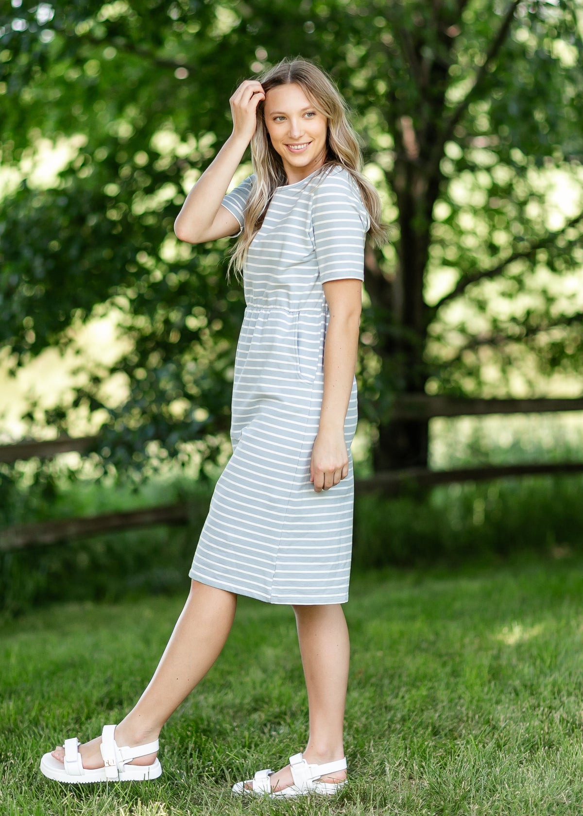 Kristen Short Sleeve Midi Dress - FINAL SALE