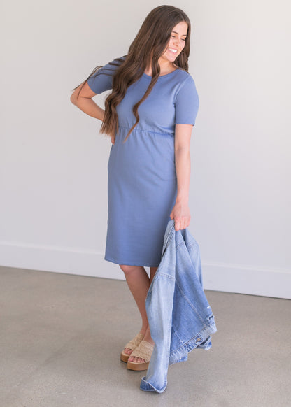 Kristen Short Sleeve Midi Dress - FINAL SALE