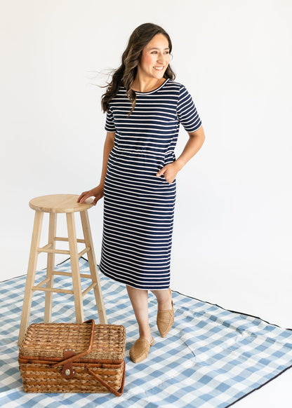Kristen Short Sleeve Midi Dress - FINAL SALE