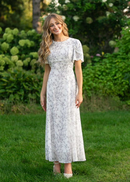 Maren Floral Straight Maxi Dress