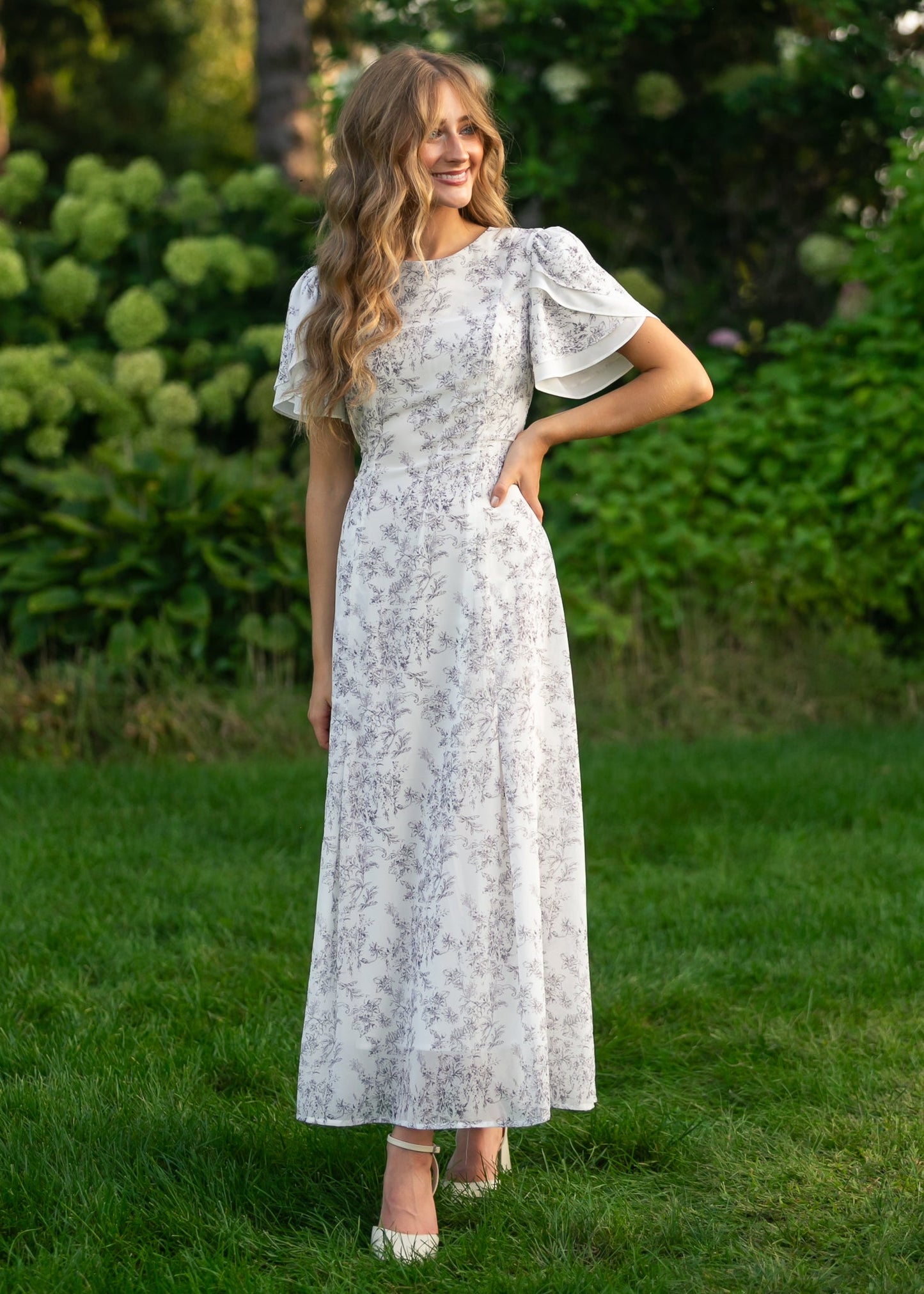 Maren Floral Straight Maxi Dress