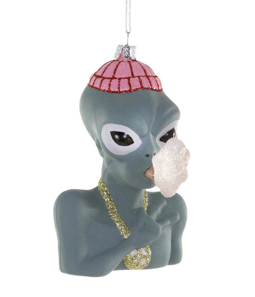Peace Out Alien Ornament