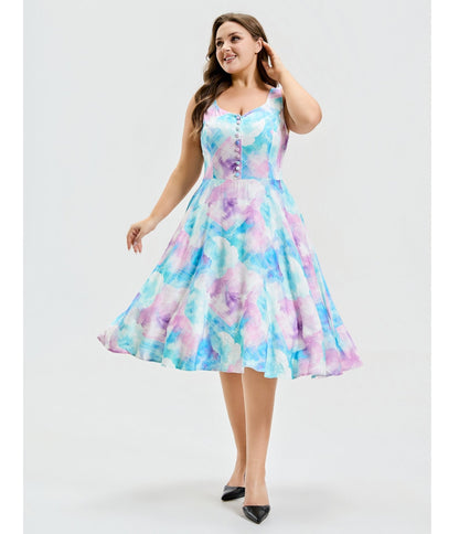 Plus Size Cotton Candy Skies Heidi Dress