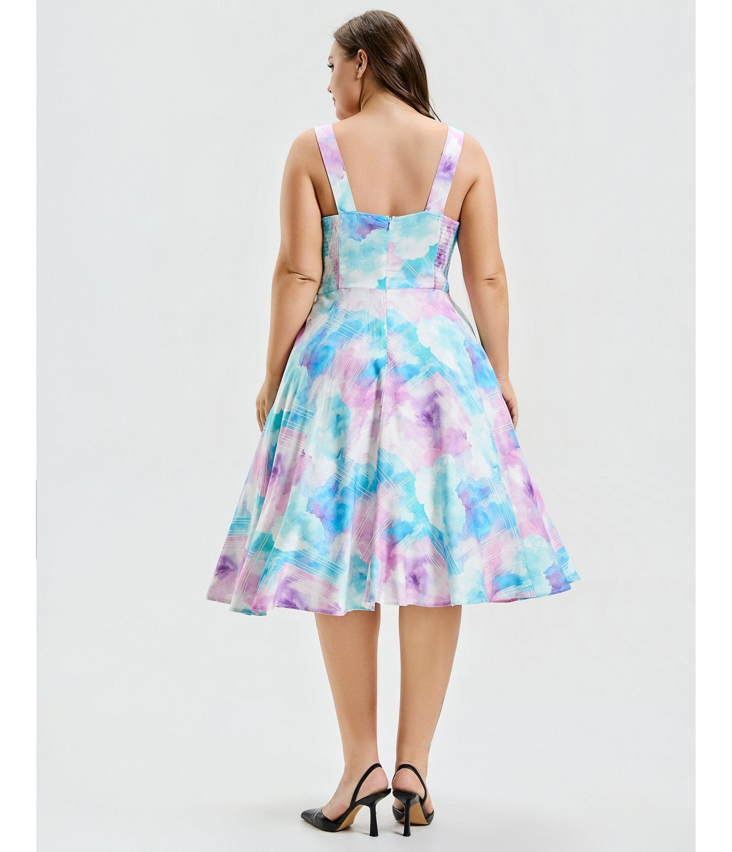 Plus Size Cotton Candy Skies Heidi Dress