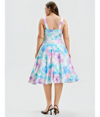 Plus Size Cotton Candy Skies Heidi Dress