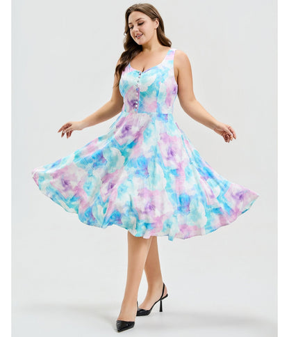 Plus Size Cotton Candy Skies Heidi Dress