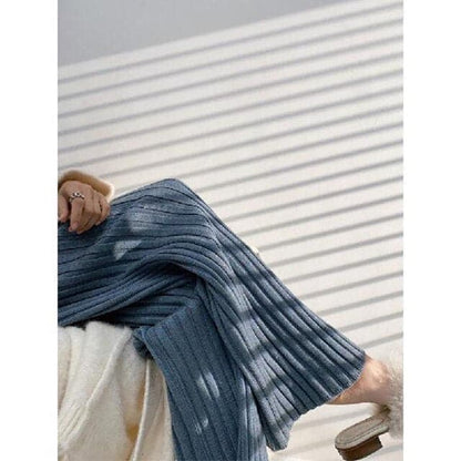 DressBetty - Women Casual Pants New Knitted Wide-leg Pants
