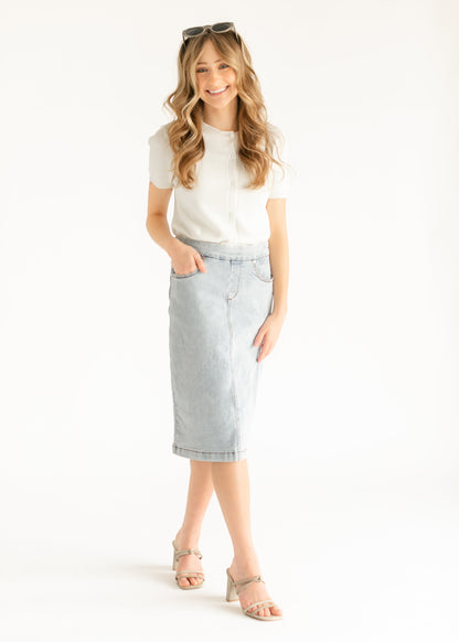 elan Short Sleeve Button Up Knit Cardigan - FINAL SALE