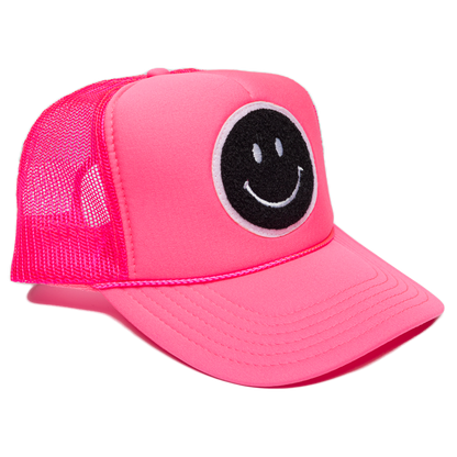 Local Beach Smiley Patch Trucker Hat