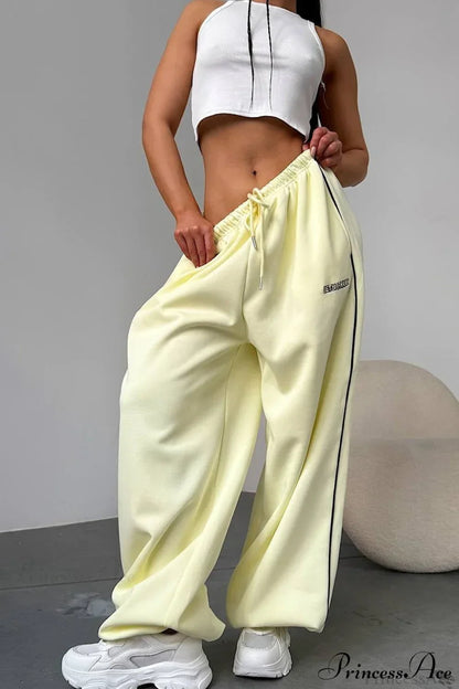 Striped Wide Leg Drapey Convertible Cuffed Pants