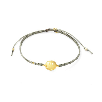 Smiley Face Silk Cord Bracelet