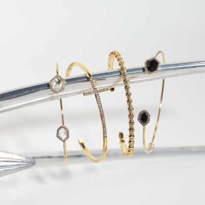 Hex Open Bracelet