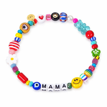 Handmade Beaded Mama Bracelet