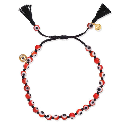 Handmade Evil Eye Beaded Bracelet