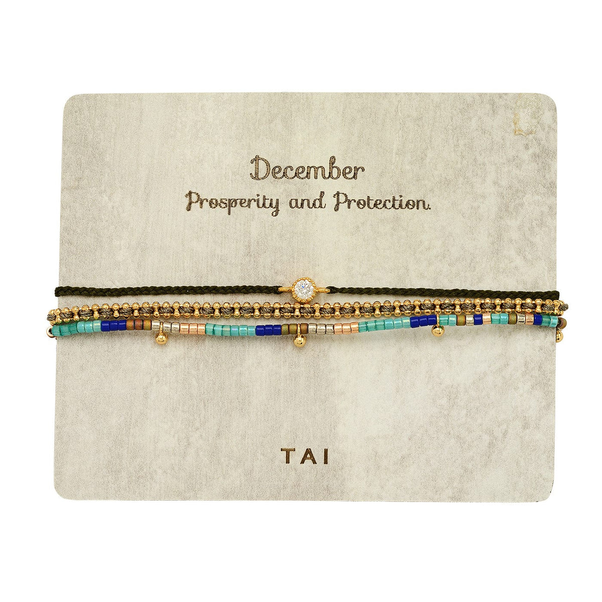 Handmade Pull Tie Birthstone Bracelets | Set Of 3