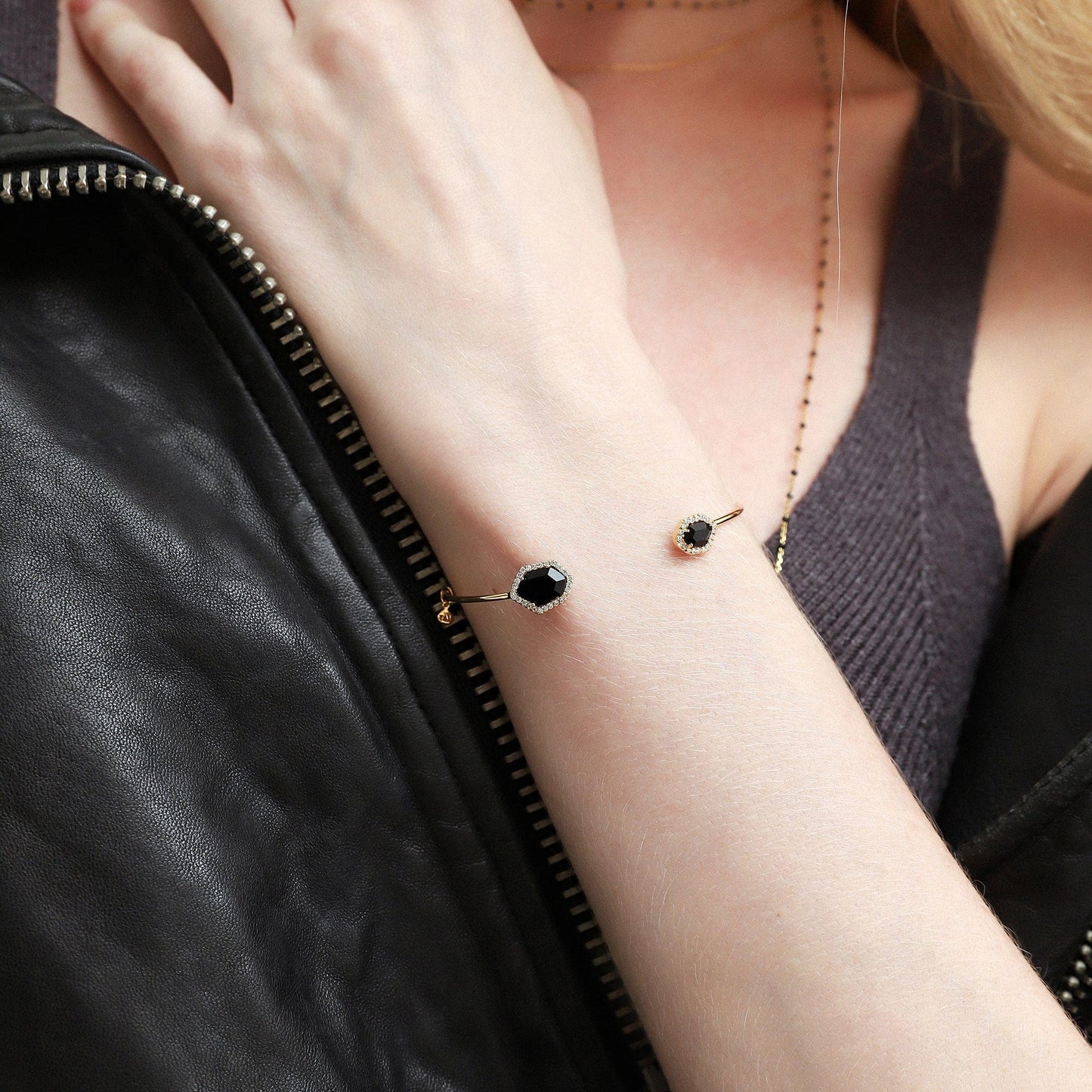 Hex Open Bracelet