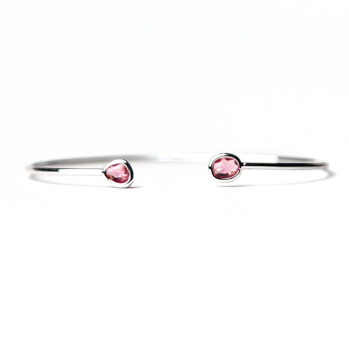 Mini Glass Bezel Cuff Bracelet