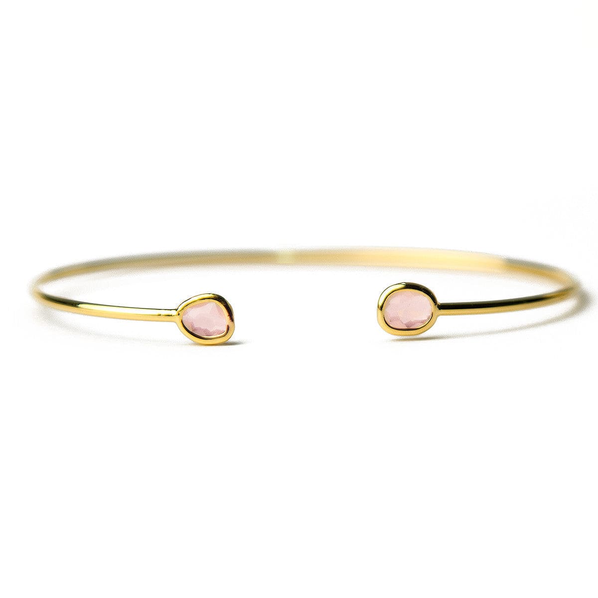Mini Glass Bezel Cuff Bracelet